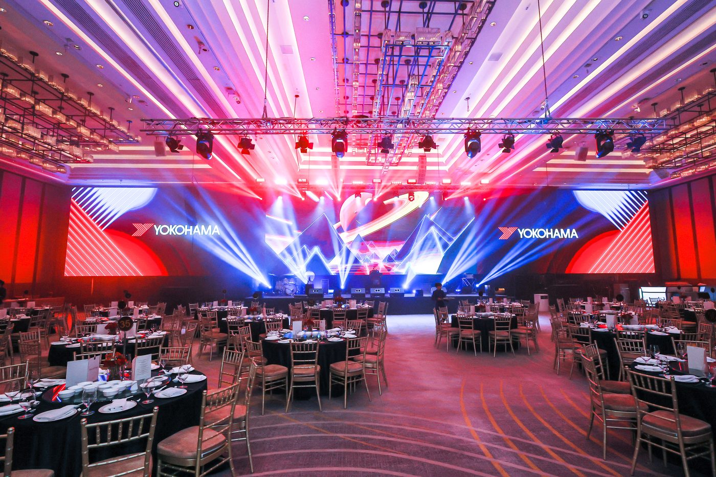 On-site event setup